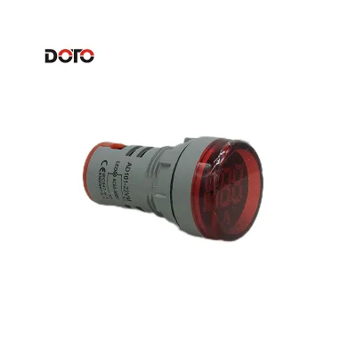 22mm 20-500V AC Digital Voltmeter Volt Meter Red Green Yellow Mini LED Indicator Panel Light AD101-22VM