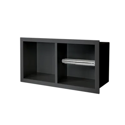 Stainless Steel 304 Modern Corner Bathroom Hotel Toilet Towel Rack Niche Wall-Mounted Easy to Clean
