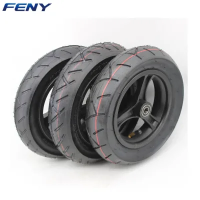 Heavy Duty 10 Inch 10x2.50 10x2.125 Inflatable Tire with Disc Brake Aluminum Wheel Hub Rim for Electric Scooter Mobility Scooter