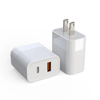 30W Dual Port FCC ETL Certified Charger IEC62368 Type-C Wall Charger Fast Charging
