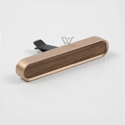 Deluxe Leather Wrapped Holder   Premium Vent Clip With Rose Gold Accents for SUV Aroma