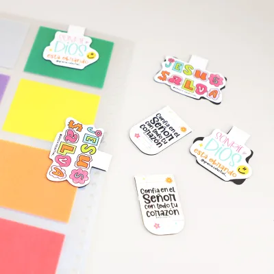 Eco-Friendly Modern Magnetic Paper Bookmark with Modern Mixed Colors Design for Promotional Gifts and Events