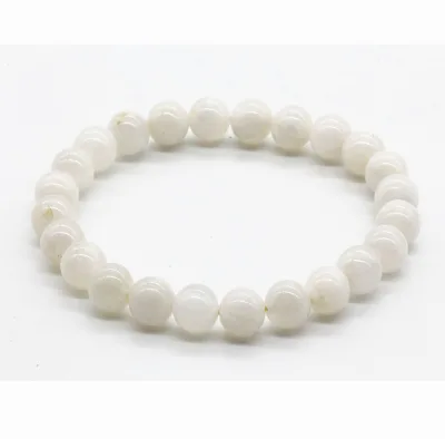 Healing Crystals Moonstone Quartz Combo Clear Quartz Crystal Gemstone Moonstone Stones Bracelet for Girls
