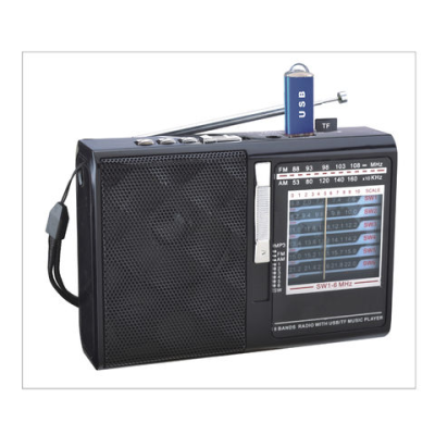 Radio bluetooth portable FM AM SW radio speaker MP3 speaker player