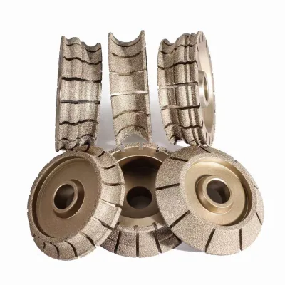 Vacuum Brazed Diamond Edge Profiling Wheels for Stones
