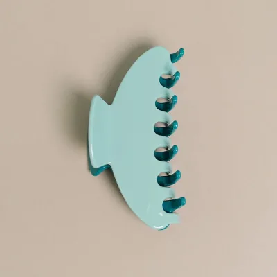 Custom Logo two tone in one korean hair claw clip women's hair accessories acetate claw clips two tone hair claw