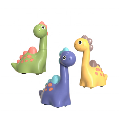 Pull Back Joint Movement Silent Rubber Wheel Dinosaur Baby Toys