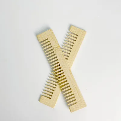 Eco-Friendly Biodegradable Bamboo Wide Tooth Hair Comb Comfortable Classic Style Beard Wood Comb