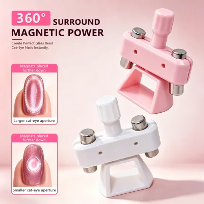 Hot Sell 3rd Gen Rotatable Plastic Cat Eye Magnet Strong Magnetic Nail Art Tool Auto Fast Absorb 3D Cat Eye Effect