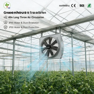 High Efficiency Large Airflow FRP Industrial Axial Fan with 380V Motor for Powerful Workshop Ventilation