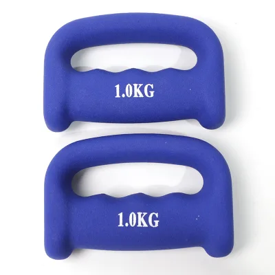 Pilates Hand Weights Dumbbell Grip Hand Weights Bulk in Blue Ear Dumbbells Weights for Pilates Yoga Jogging Strength Training
