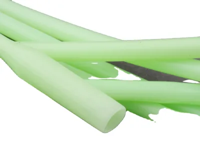 Luminous Silicone Hook Sleeve Fishing Rig Hook Leader Protector Tube for Saltwater Fishing Lure Making Glow in the Dark Good Glo