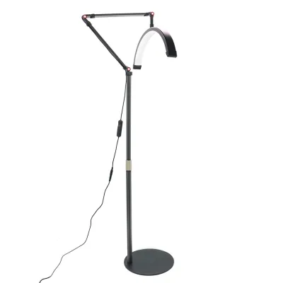 Adjustable Floor Retractable Half Moon Modern Beauty Lamp for Office Use with High Brightness