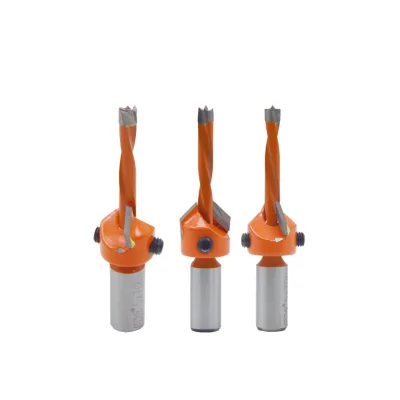 Drill Bit for Wood Carbide Tipped Drill Bits Woodworking with Round Handle Hexagon Shank