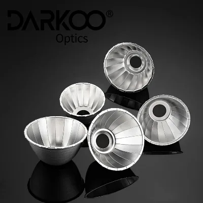 Custom Aluminum Reflector Led Pc Lens Light Led Lamp Reflector Lampara Cob Round Reflector