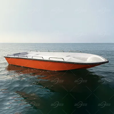 China Factory Wholesale High Speed FRP Rigid Fiberglass Sport Assault Boat 16.7ft/5.1m 20-60 HP CE Certified for Water Rescue