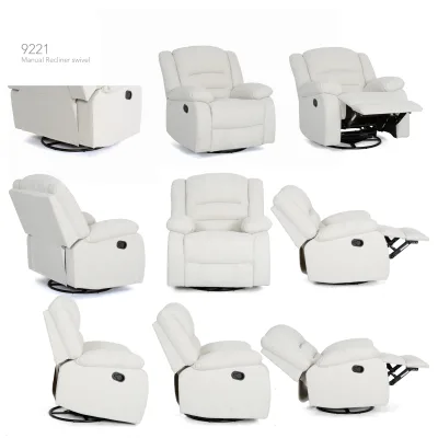 Wholesale Manual Swivel Recliner Chair 1 Seater Rotating Rocking Reclining Single Chair for Living Room OEM ODM Factory