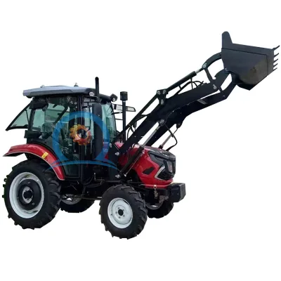Tractor with Loader 4 Wheel Drive Agricultural Tractor for Farm