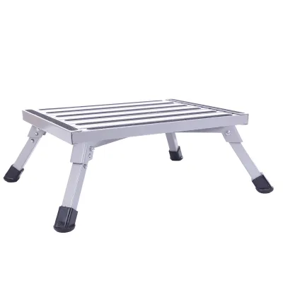 Folding Camping Metal Chair With Folded Lazy Legs Aluminium Folding Chair Step Stool
