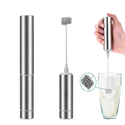 Electric Milk Frother Milk Handheld Classic Portable Hand Held Rechargeable Electric Milk Frother