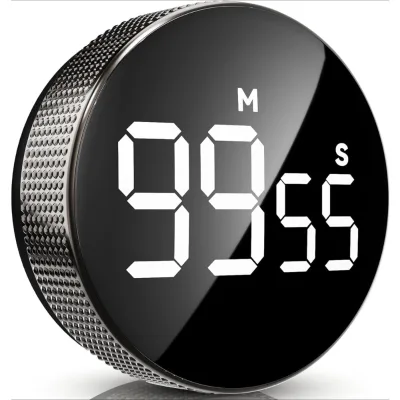 1 Piece Digital Timer Large Led Display Kitchen Reminder Visual Timer Magnetic Countdown Timer for Classroom Cooking Fitness