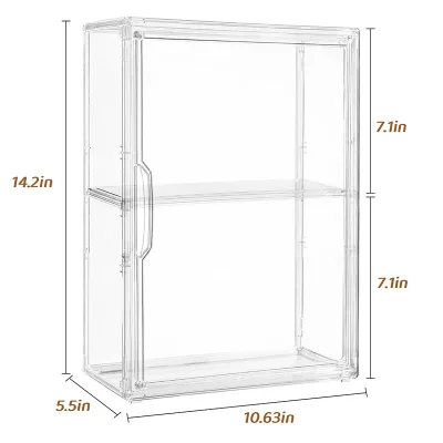 Wholesale Clear Acrylic Display Case Transparent Dust Proof Figure Showcase Home Desktop Organization