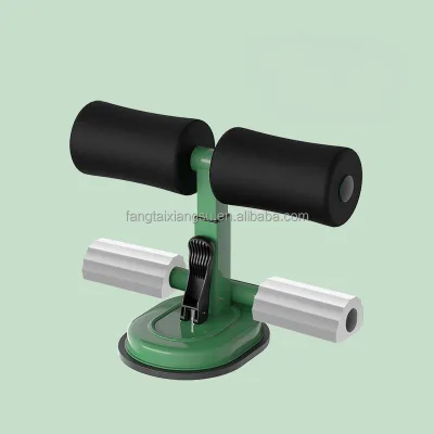Adjustable Self-Suction Abdominal Fitness Core Trainer Sit-up Bar with Foot Holder Pad for Floor Exercise Push-ups Aid