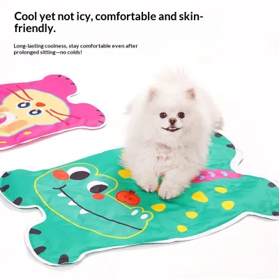 New Cartoon Animal Pet Ice Pad Cooling Bite-resistant Elephant-shaped Summer Sleeping Mat for Dogs & Cats