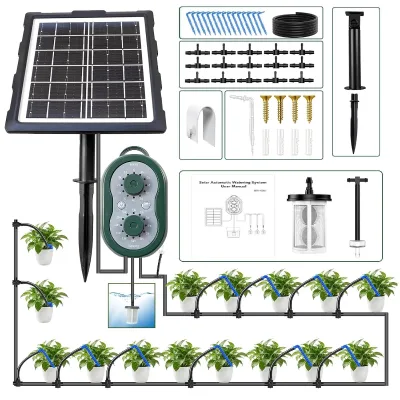 Smart Solar Waterer Portable Watering System Fifteen Pots Supported Vacation Watering Use for Balcony Indoor Plant Growing