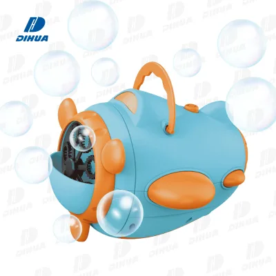 Airplane Bubble Blower Toy Automatic Electric Bubble Machine 2x50ml Bubble Solution Plastic Cartoon Design Kids Outdoor Fun