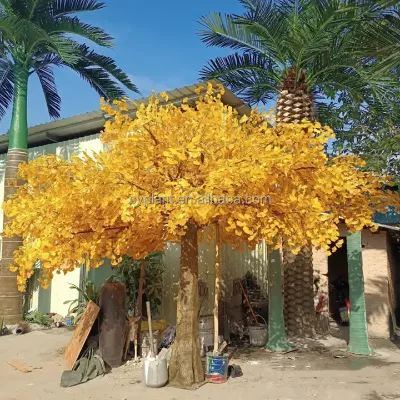 Landscaping Faux Decorative Tree Customized Large Artificial Trees Artificial Gingko Tree