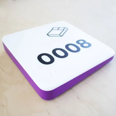 Brandnewsign New Design Solar House Number Plate Solar House Number Sign House Number With Solar Light With CE Certificate