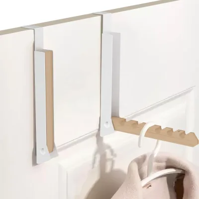 Hot Sale Hooks Hanging Metal Folding for Bags Rack Portable Folded Holder Hanger for Clothes Coat Over the Door Wooden Hook