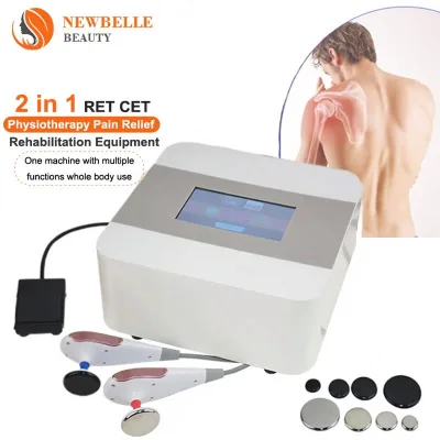Radiofrecuencia Tecar Radio Frequency Deep Diathermy 448Khz Tecarterapia Hand Off Tecartherapie Muscles Cet Ret Therapy Machine