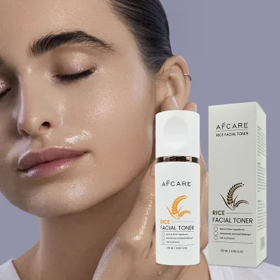 Organic Vegan Face Toner with Hyaluronic Acid Lightening Rice Collagen Peptide Squalane Paraben-Free Rejuvenating Moisturizer