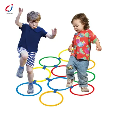 Chengji Indoor Kids Sports Set Children Exercise Toy Parent Child Interaction Coordination Jumping Plastic Circle Game Toys