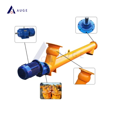 AUGE Advanced Gear Screw Conveyor Sealed Engine Powered for Efficient Material Handling of Spring Limestone