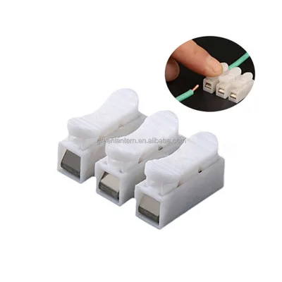 CH1 CH2 CH3 Quick Splice Lock Wire Connectors 1/2/3Pins Copper Electrical Cable Terminals for Easy Safe Splicing Into Wire
