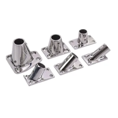 Investment Cast Rectangular Rail Base Fitting 316 Stainless Steel Durable and Long-lasting
