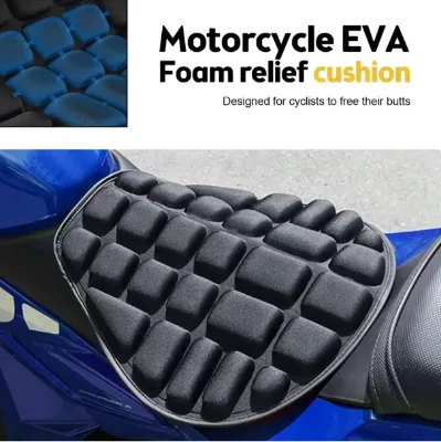 Motorcycle Seat Universal Motorbike Air Pad Cover Foam Soft Comfortable Breathable Seat Covers Mats Motorcycles Electric Bike