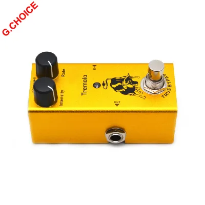 Quality Tremolo Pedal with True Bypass and Aluminum Alloy Construction for Electric Guitar 9V DC Powered