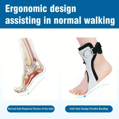 Foot Drop Orthosis Brace Hemiplegia Foot Eversion Corrector Inward Outward Flipping Correction Shoe