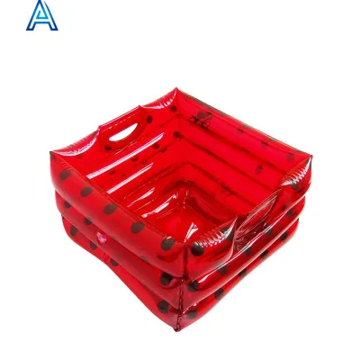 High Quality Durable Eco-friendly Vinyl PVC Inflatable Foot Bath Foot Wash Basin Tub for Portable Folding Trunk Sorting Box