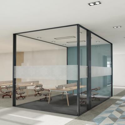 Guangzhou Factory Room Divider Office Glass Wall Partitions Explosion-proof Soundproof Office Partitions