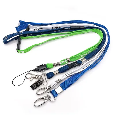 Custom Sublimation Lanyards Full Color Printed Polyester Lanyard with Logo for Sports Events and Marketing Campaigns