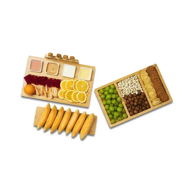 High Quality Wholesale Exquisite Cutting Board Bamboo Cheese Board Set Kitchen Cutting Board