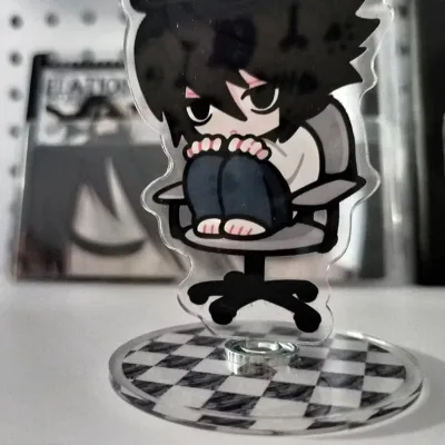 Anime Death Note Cosplay L.Lawliet Acrylic Stand Desktop Decoration Standing Plate Unisex Collection Prop