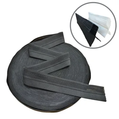 Stock Durable Black White 5cm Elastic Polyester Twill Webbing Knitted Tape Roll for Garments Bags Shoes Sports Accessories Home