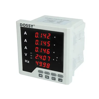 3amper 3 Voltage 3 Frequency Digital Meter 3-phase Digital Panel Meter