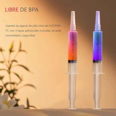 30ml BPA-Free Plastic Jello Shot Syringe No Graduations No Needle with Caps for Halloween Party Supplies and Event Favors